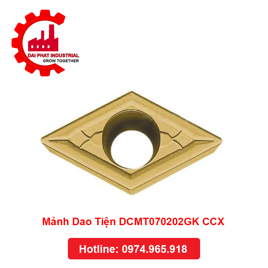 Mảnh Dao Tiện DCMT070202GK CCX