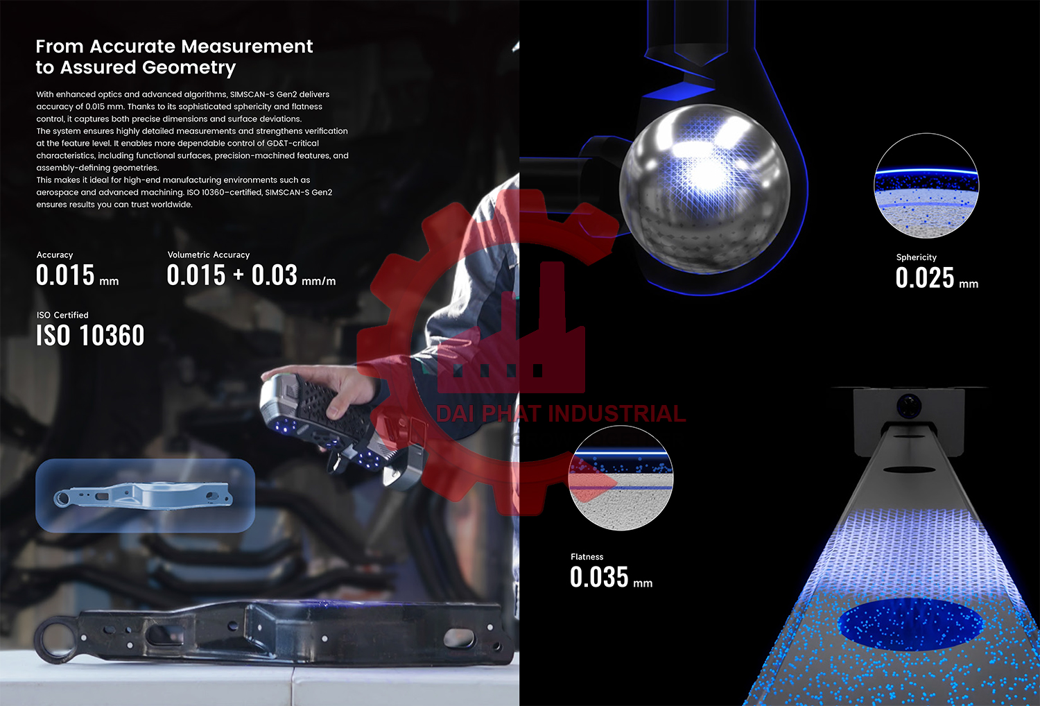Máy quét 3D laser cầm tay Simscan-S Gen 2