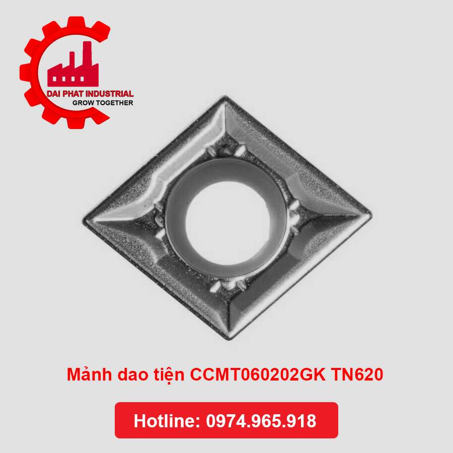 Mảnh dao tiện CCMT060202GK TN620