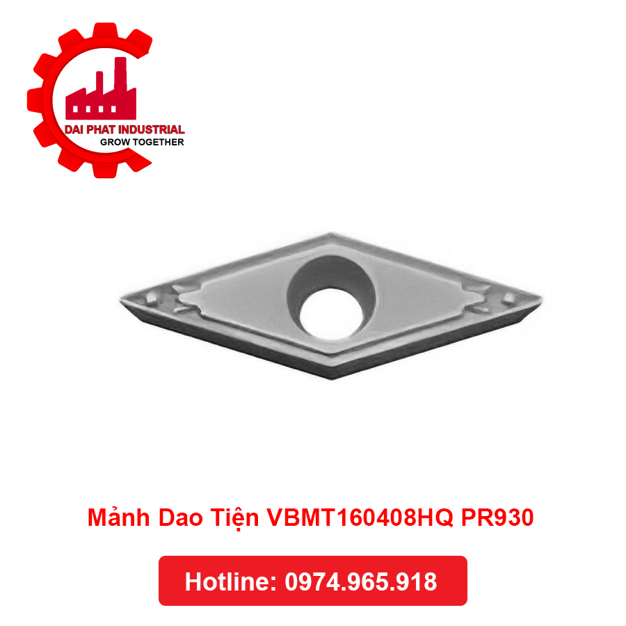 Mảnh Dao Tiện VBMT160408HQ PR930