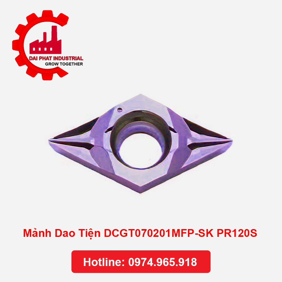 Mảnh Dao Tiện DCGT070201MFP-SK PR120S