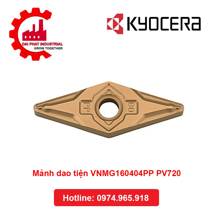 Mảnh Dao Tiện VNMG160404PP PV720 - Đại Phát