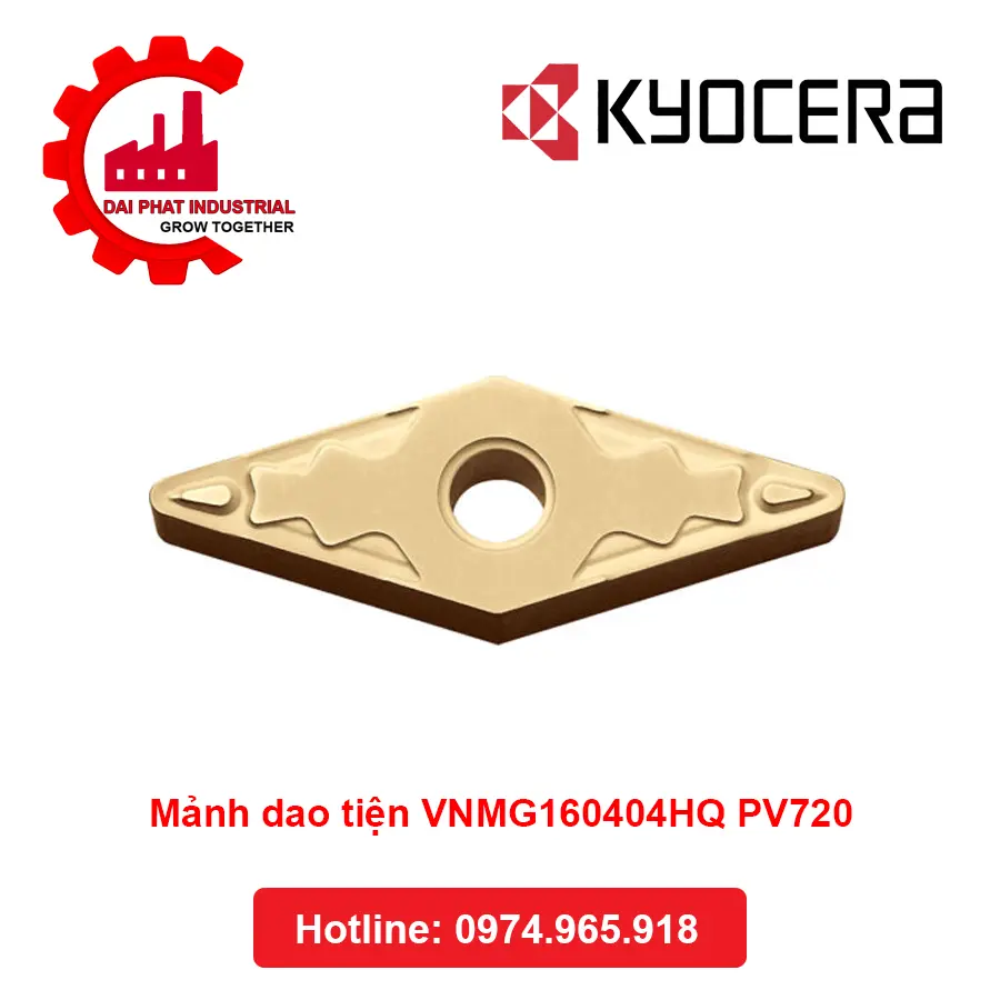 Mảnh Dao Tiện VNMG160404HQ PV720 - Đại Phát