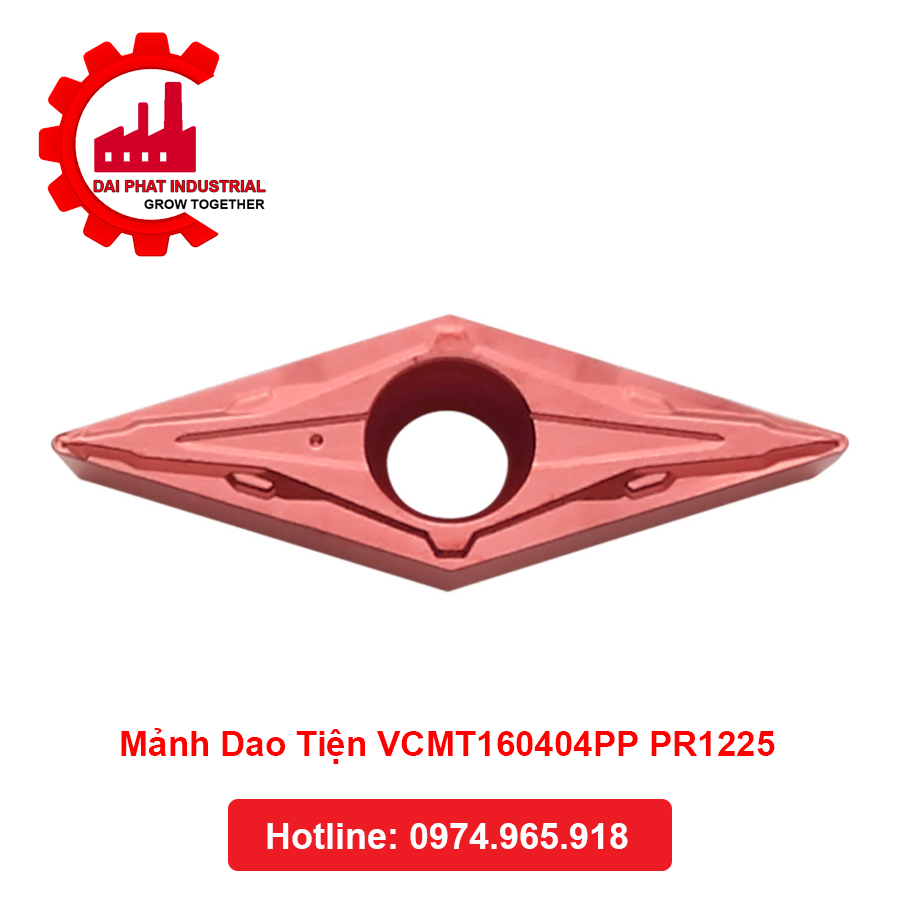 Mảnh Dao Tiện VCMT160404PP PR1225