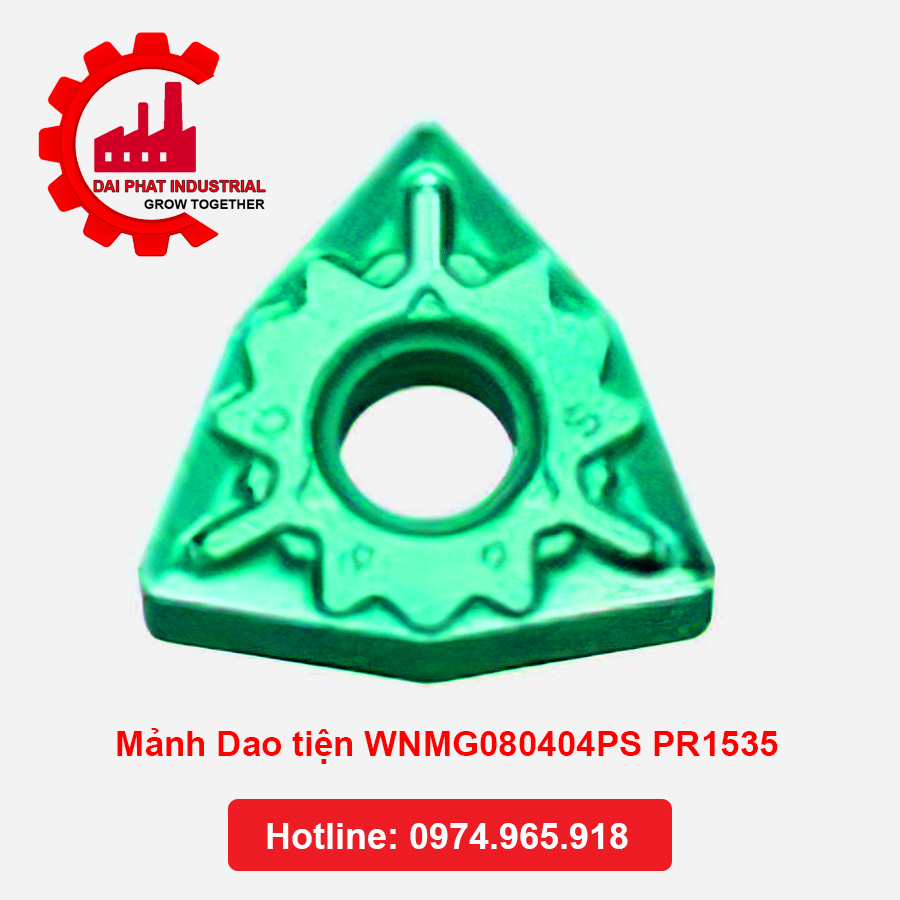 Mảnh Dao tiện WNMG080404PS PR1535